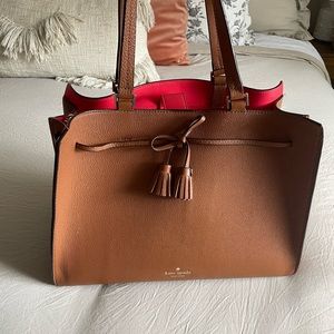 kate spade Camel Purse with Tassels